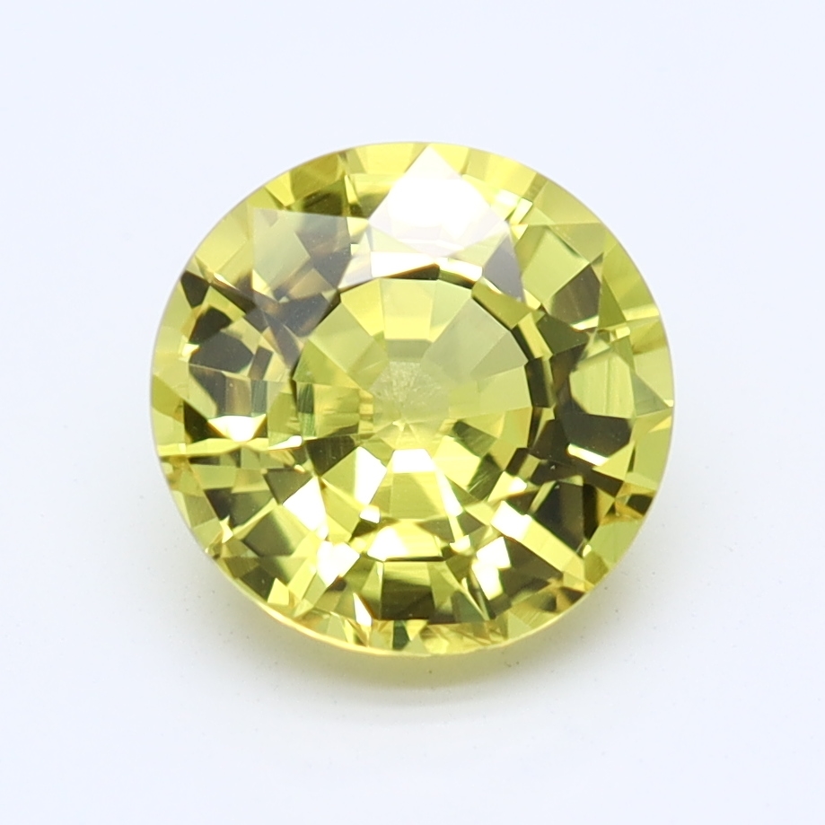 Round Yellow Natural Sapphire