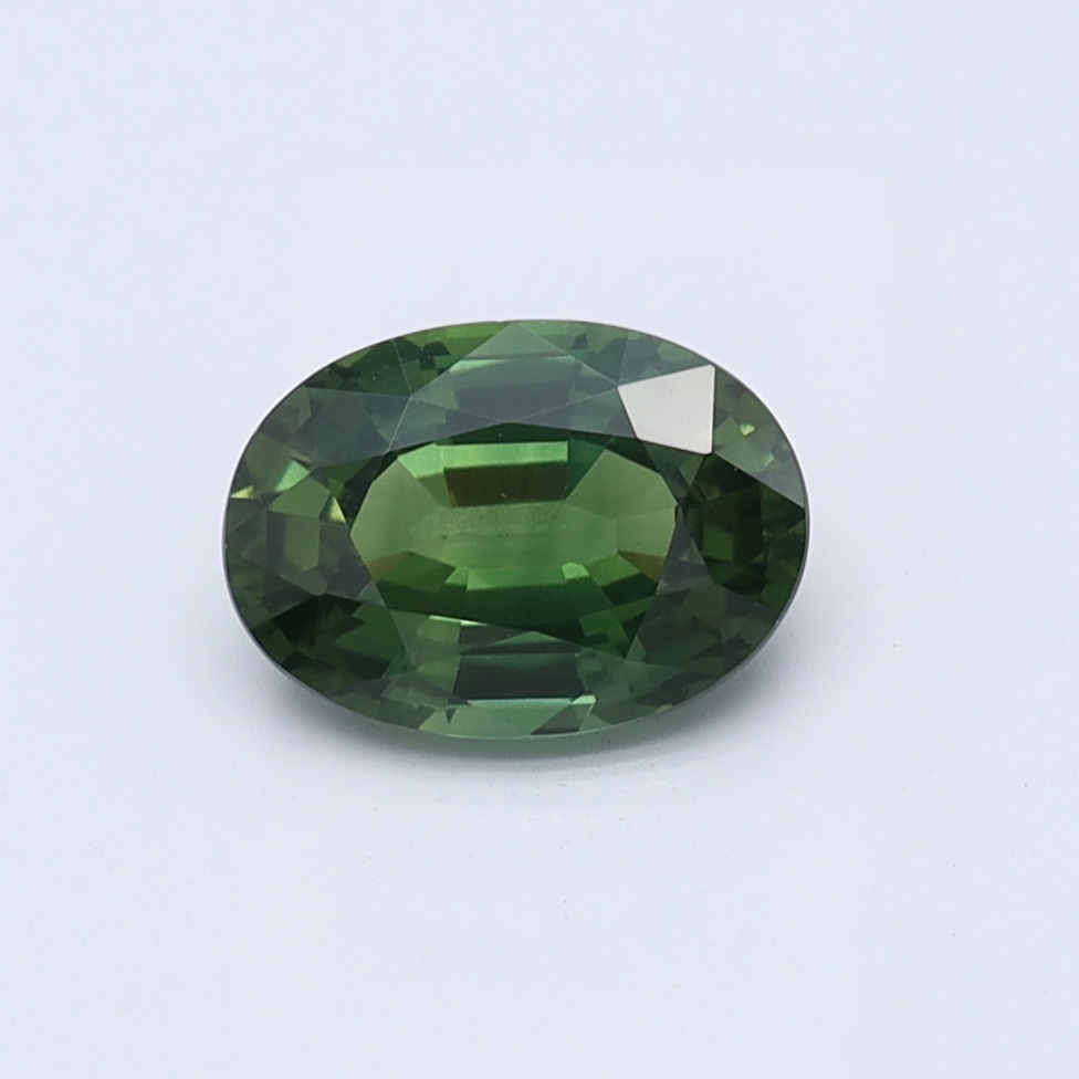 Oval Green Natural Sapphire