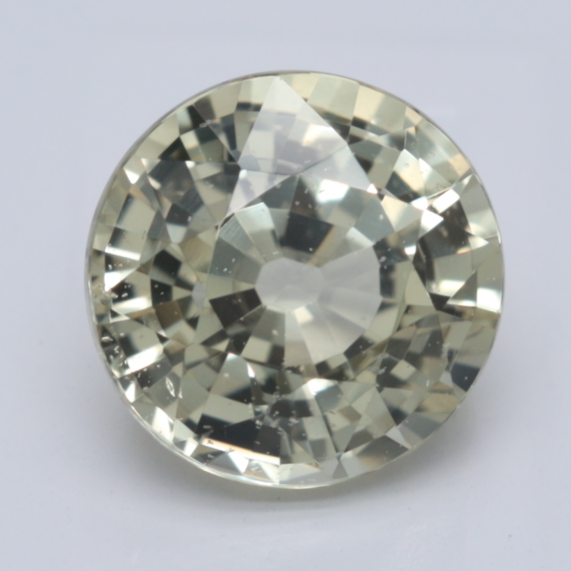 Round Peach Natural Sapphire