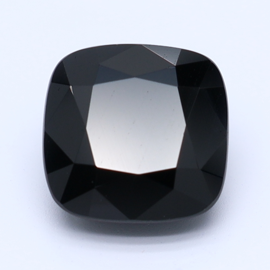 Square Cushion Cut Black Natural Sapphire