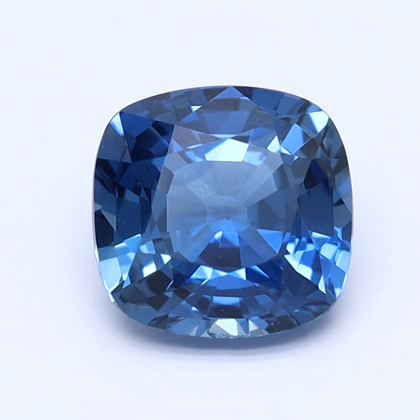 Square Cushion Cut Traditional Blue Natural Sapphire