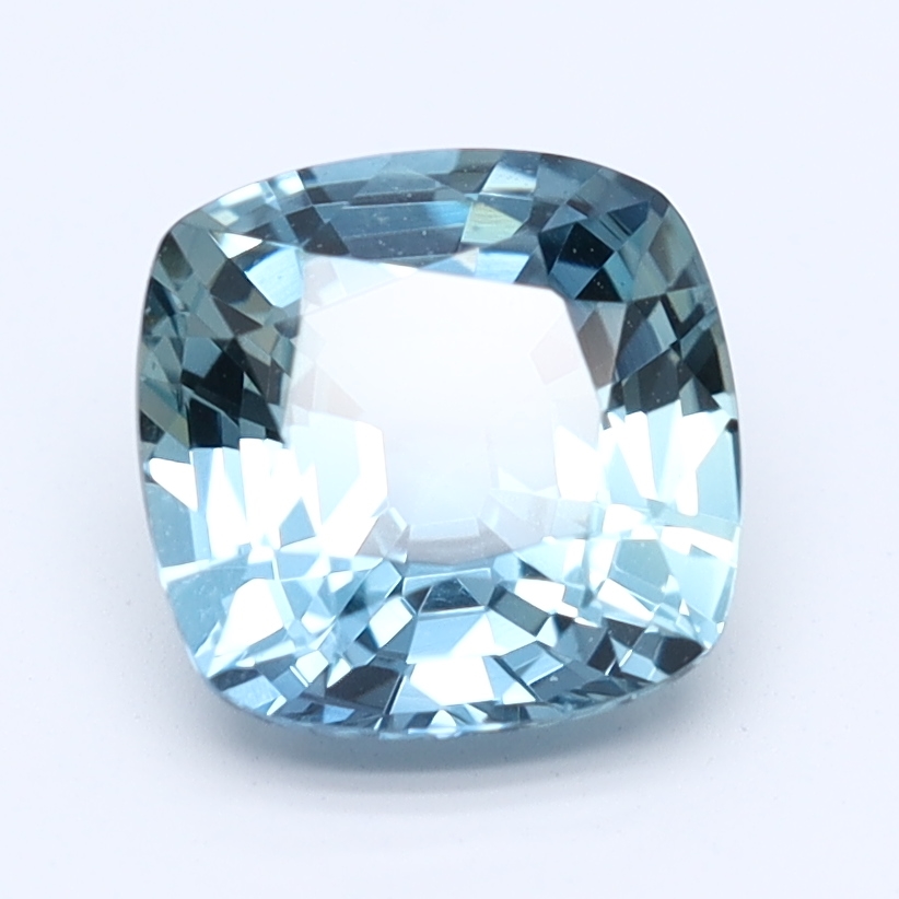 Square Cushion Cut Blue-Green Natural Sapphire