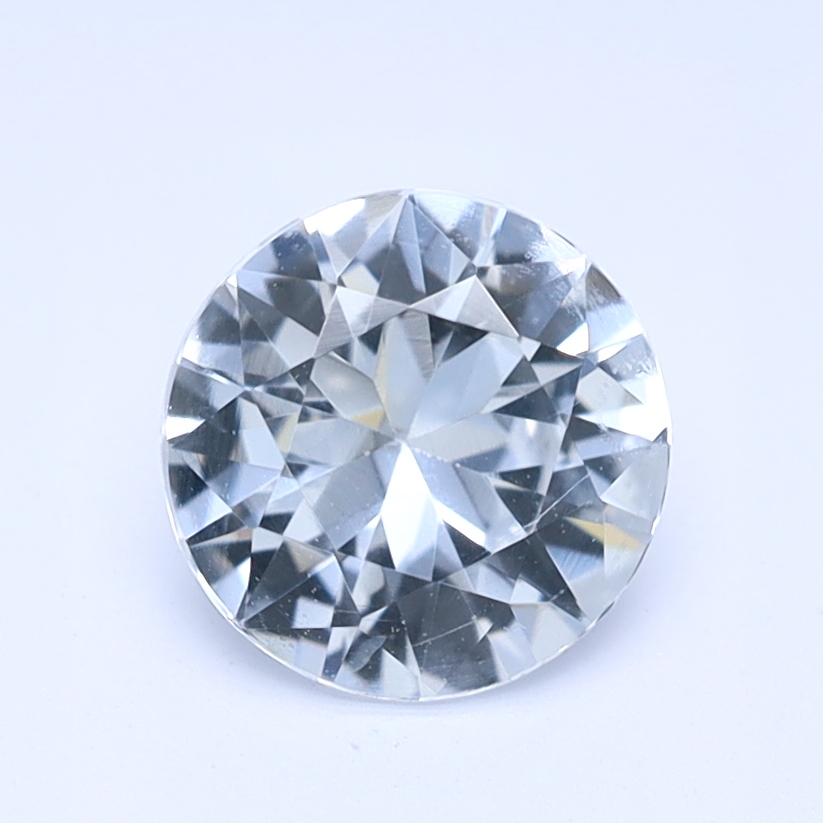 Round White Natural Sapphire