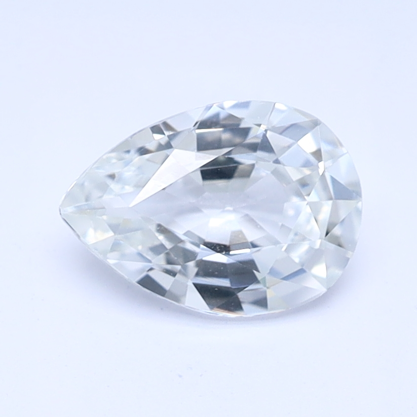 Pear White Natural Sapphire