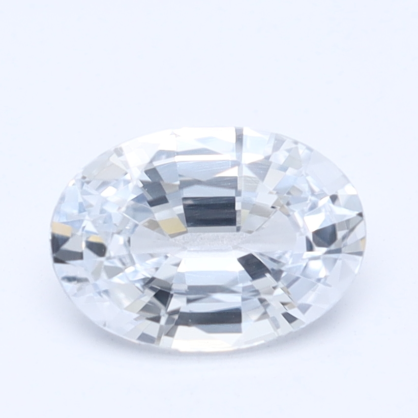 Oval White Natural Sapphire