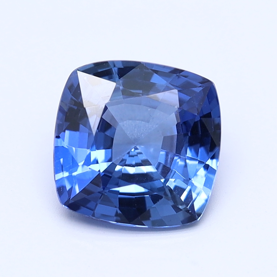 Square Cushion Cut Traditional Blue Natural Sapphire