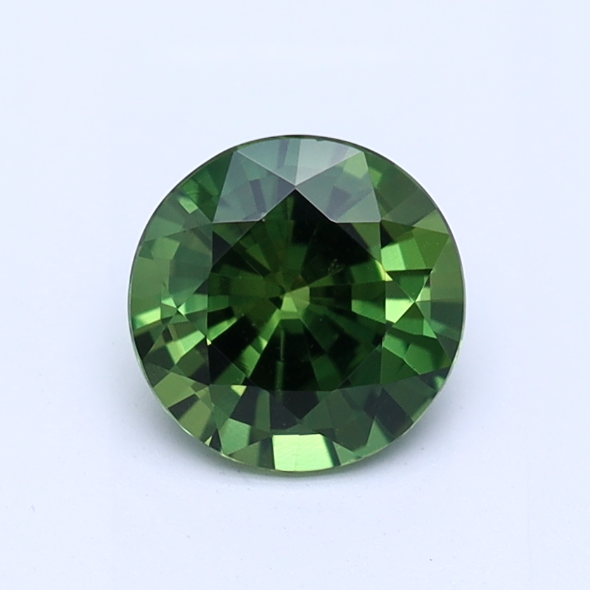 Round Green Natural Sapphire