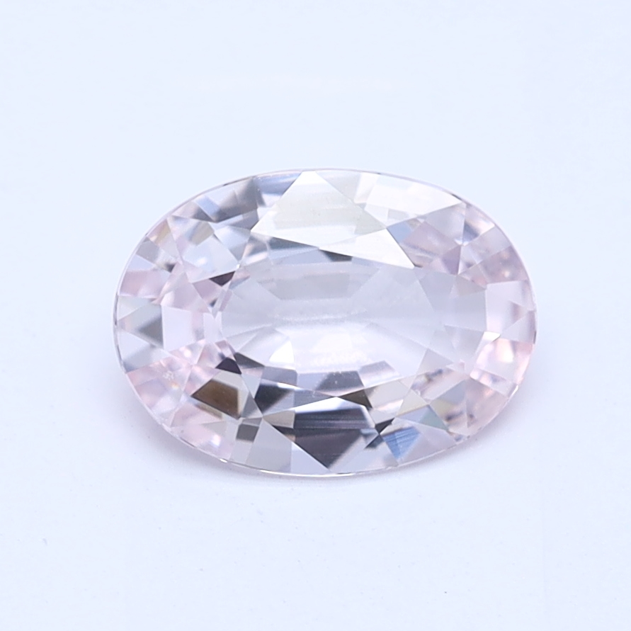 Oval Peach Natural Sapphire