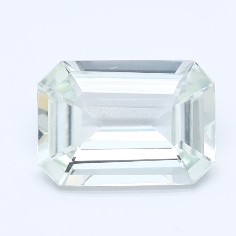 Emerald Cut White Natural Sapphire