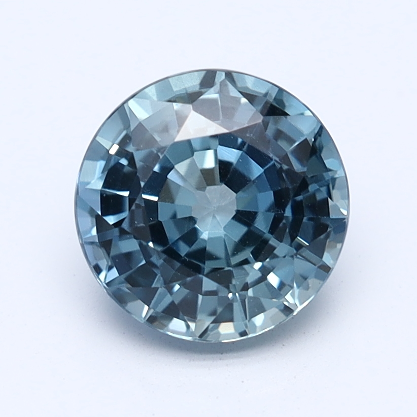 Round Blue-Green Natural Sapphire