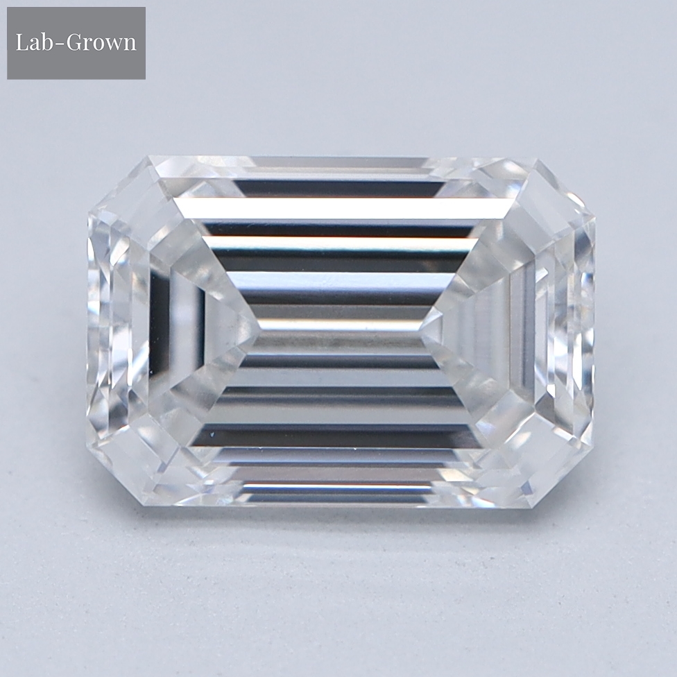 Emerald Cut Lab-Grown Diamond