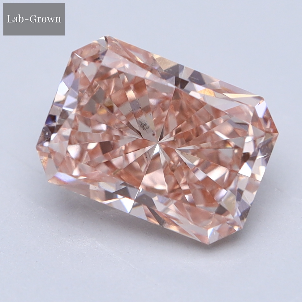 Pink Radiant Lab-Grown Diamond