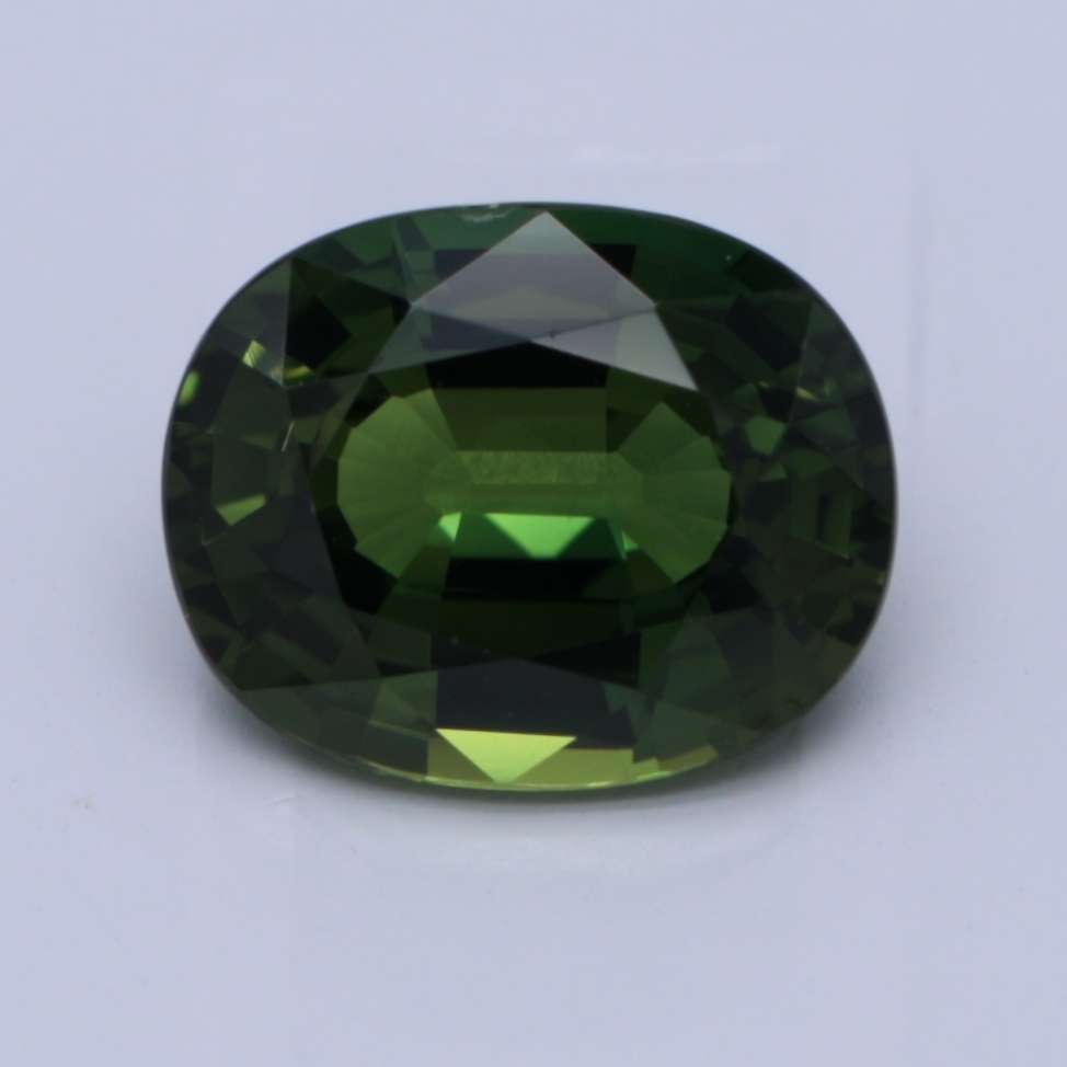 Oval Green Natural Sapphire