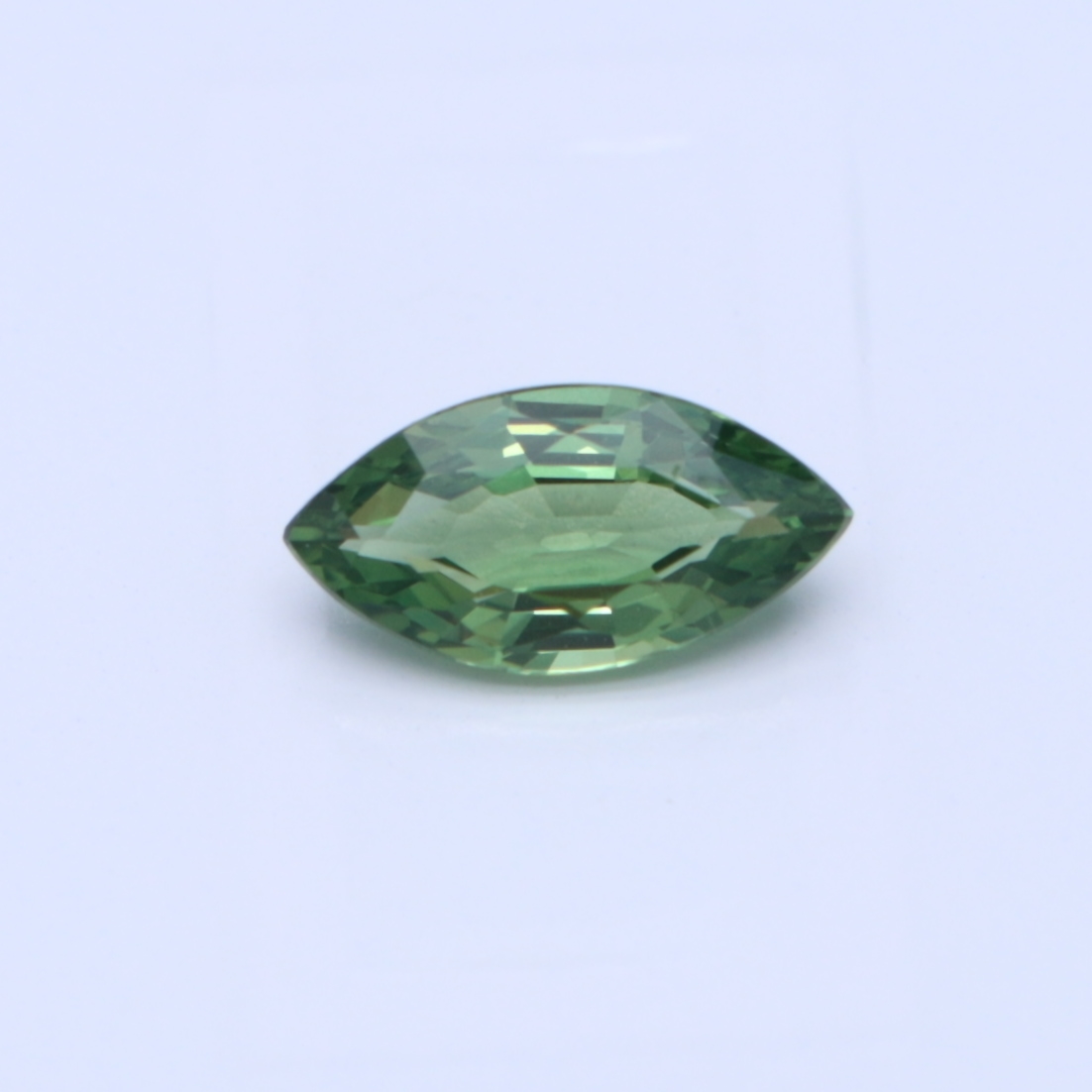 Marquise Green Natural Sapphire
