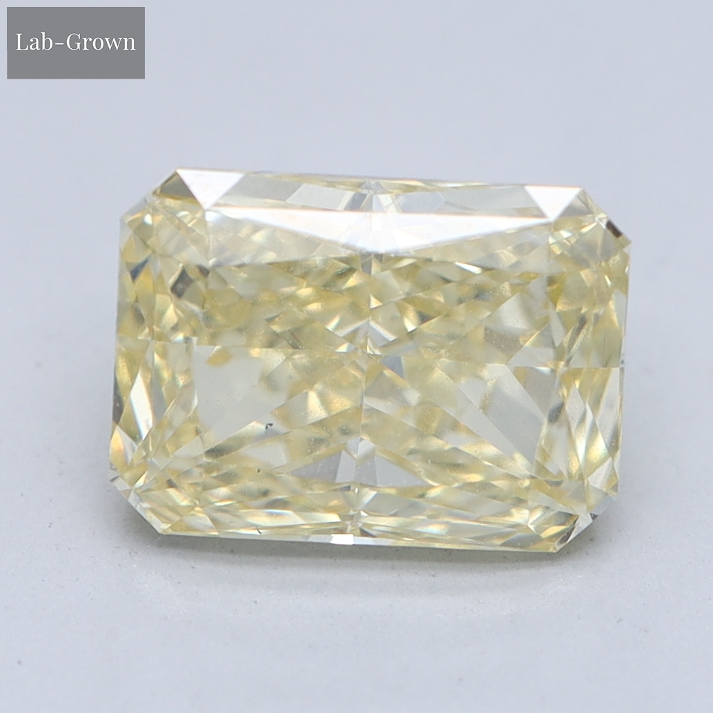 Yellow Radiant Lab-Grown Diamond