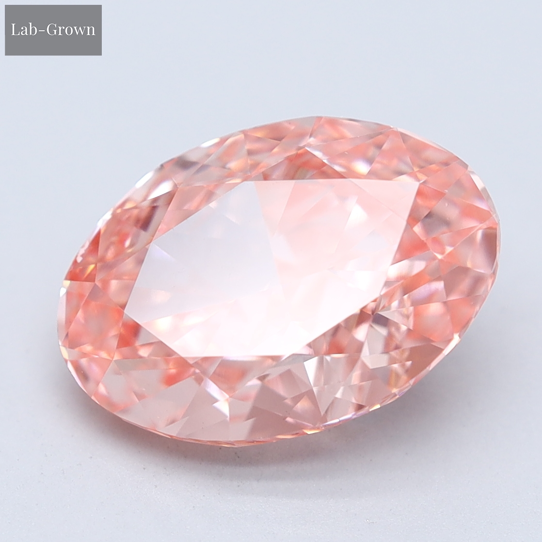 Pink Oval Lab-Grown Diamond