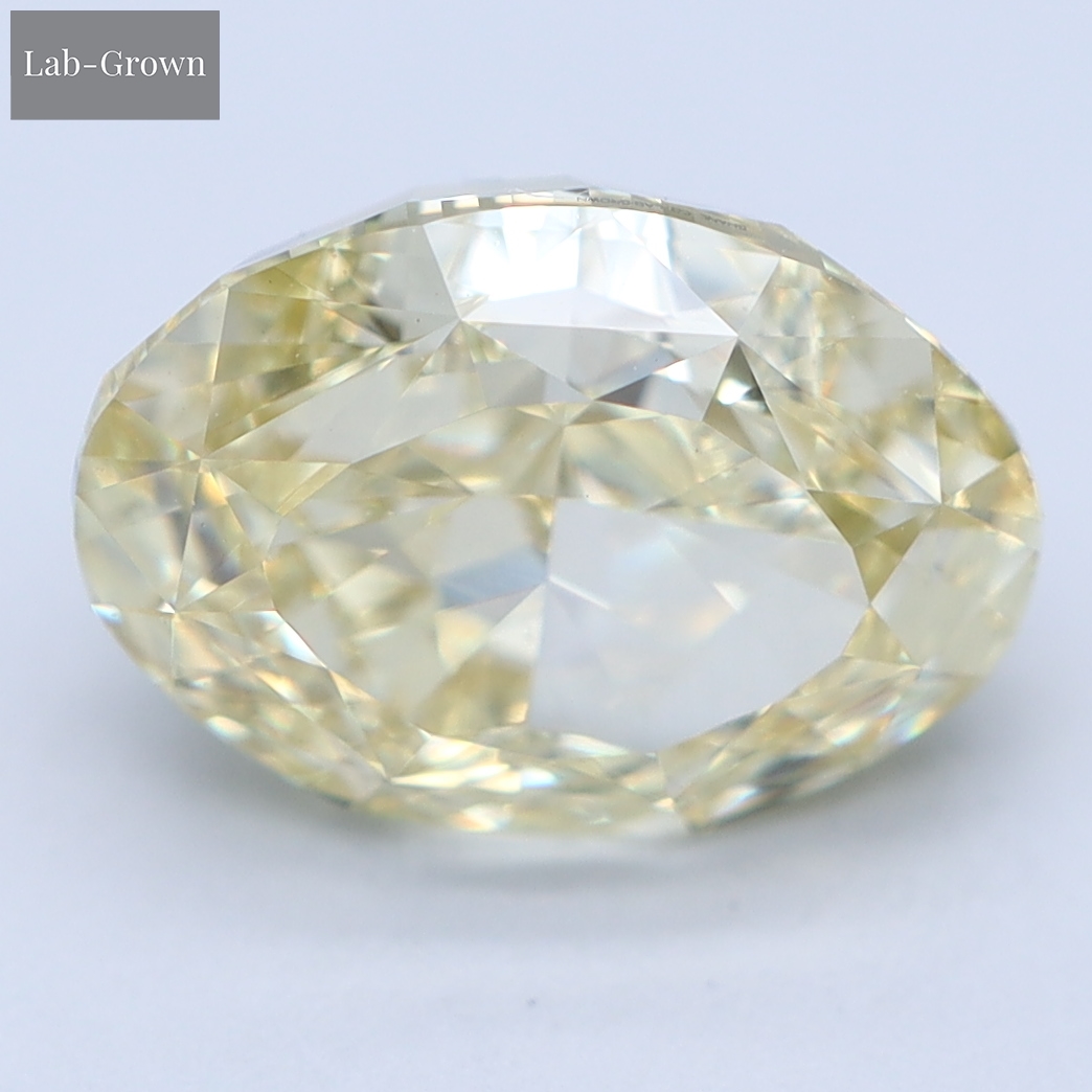 Yellow Oval Lab-Grown Diamond