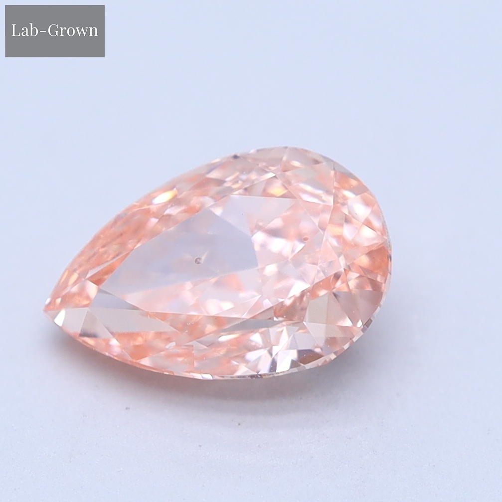 Pink Pear Lab-Grown Diamond