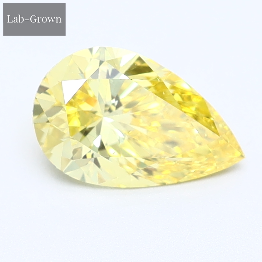 Yellow Pear Lab-Grown Diamond