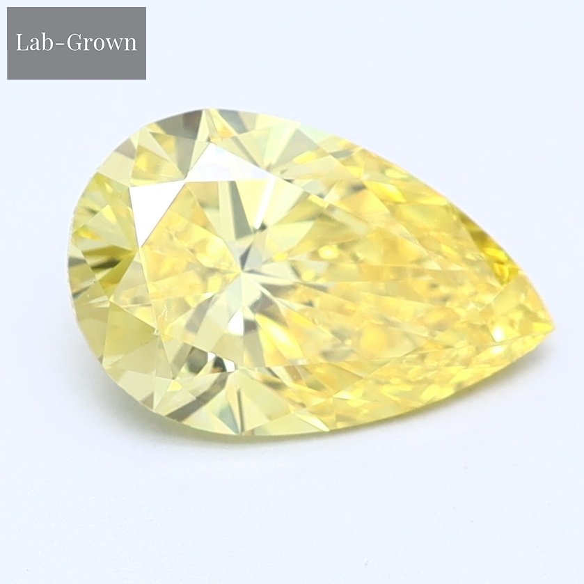 Yellow Pear Lab-Grown Diamond