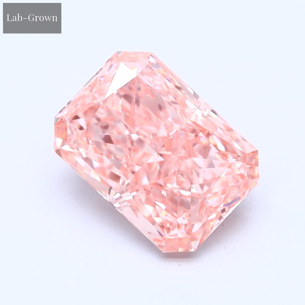 Pink Radiant Lab-Grown Diamond