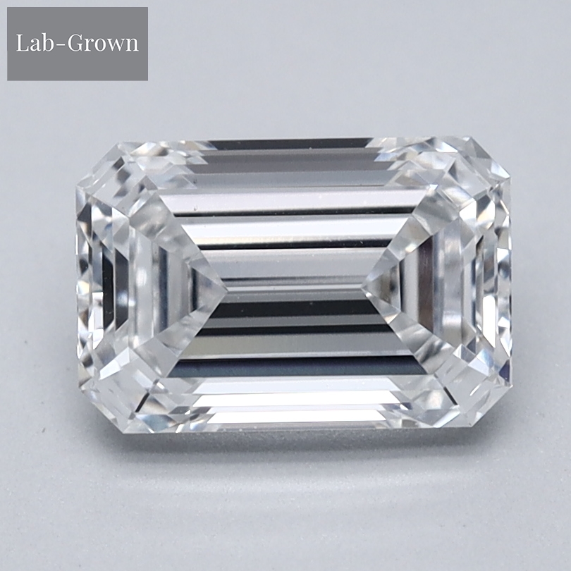 Emerald Cut Lab-Grown Diamond