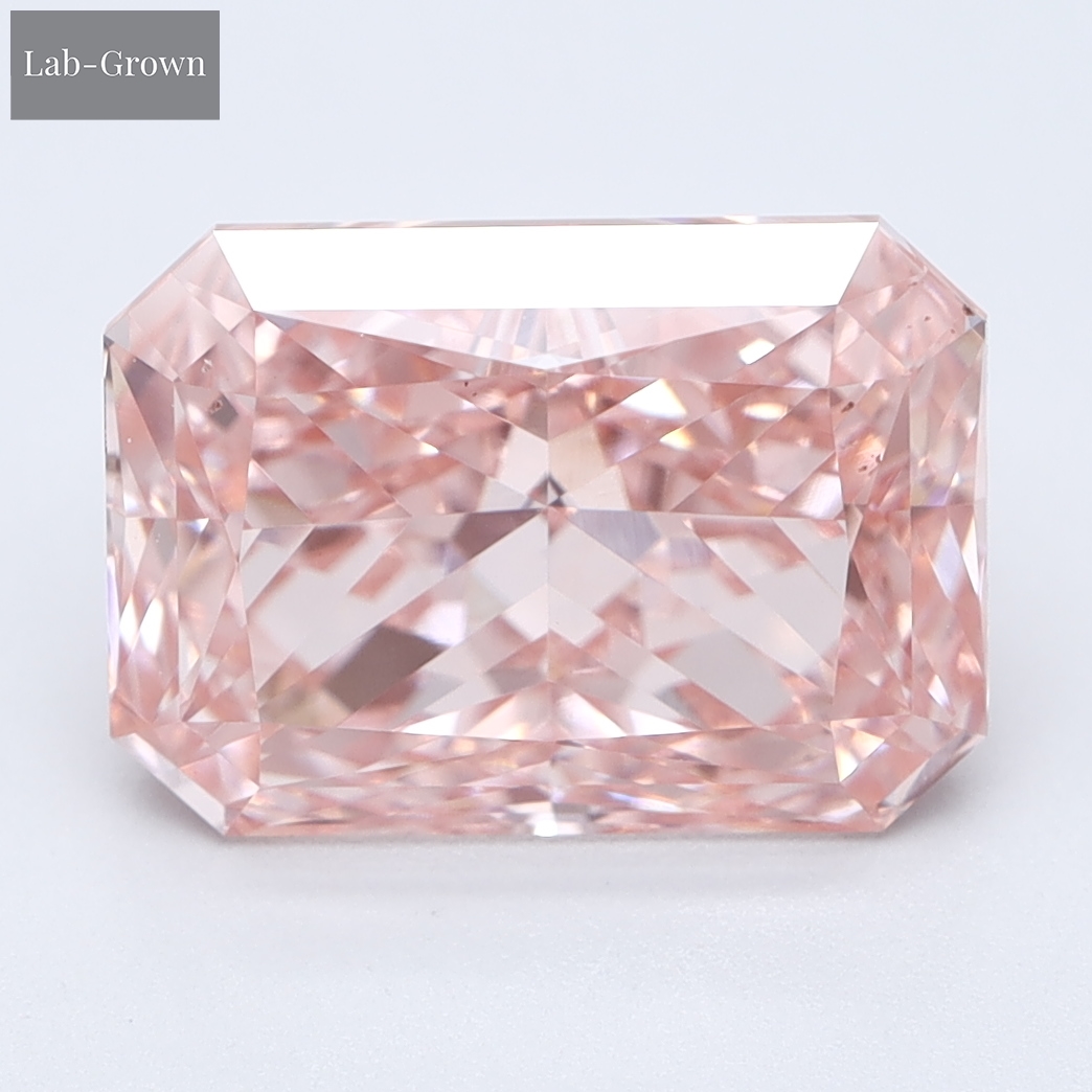 Pink Radiant Lab-Grown Diamond