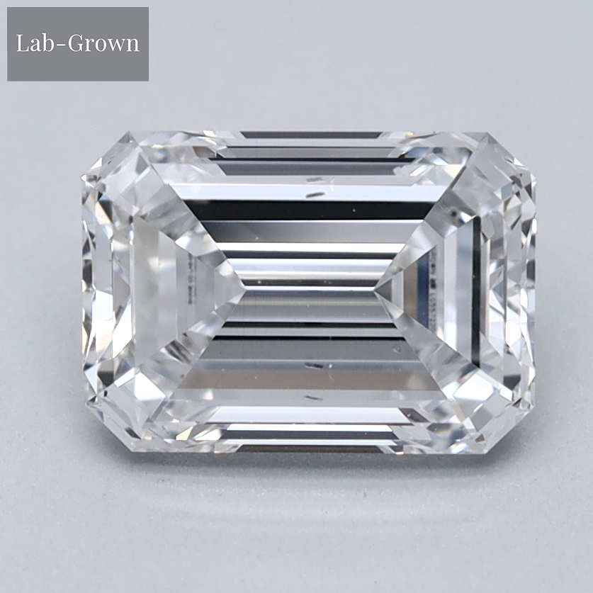Emerald Cut Lab-Grown Diamond