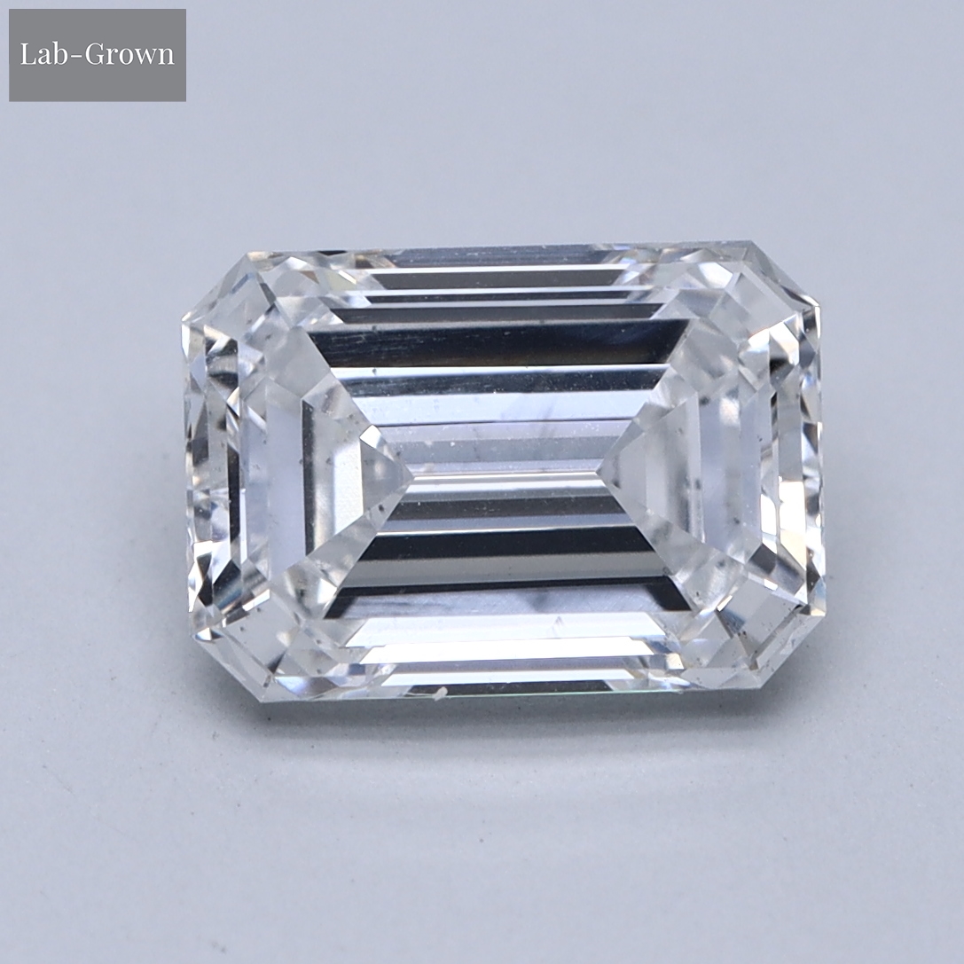 Emerald Cut Lab-Grown Diamond