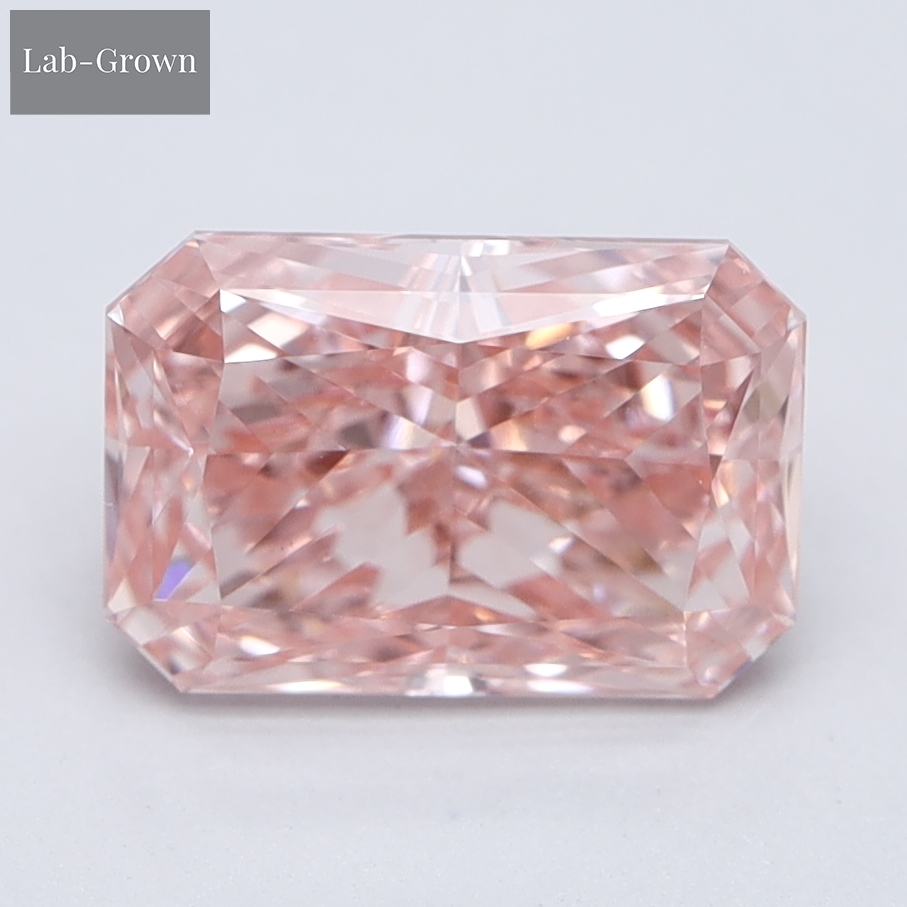 Pink Radiant Lab-Grown Diamond