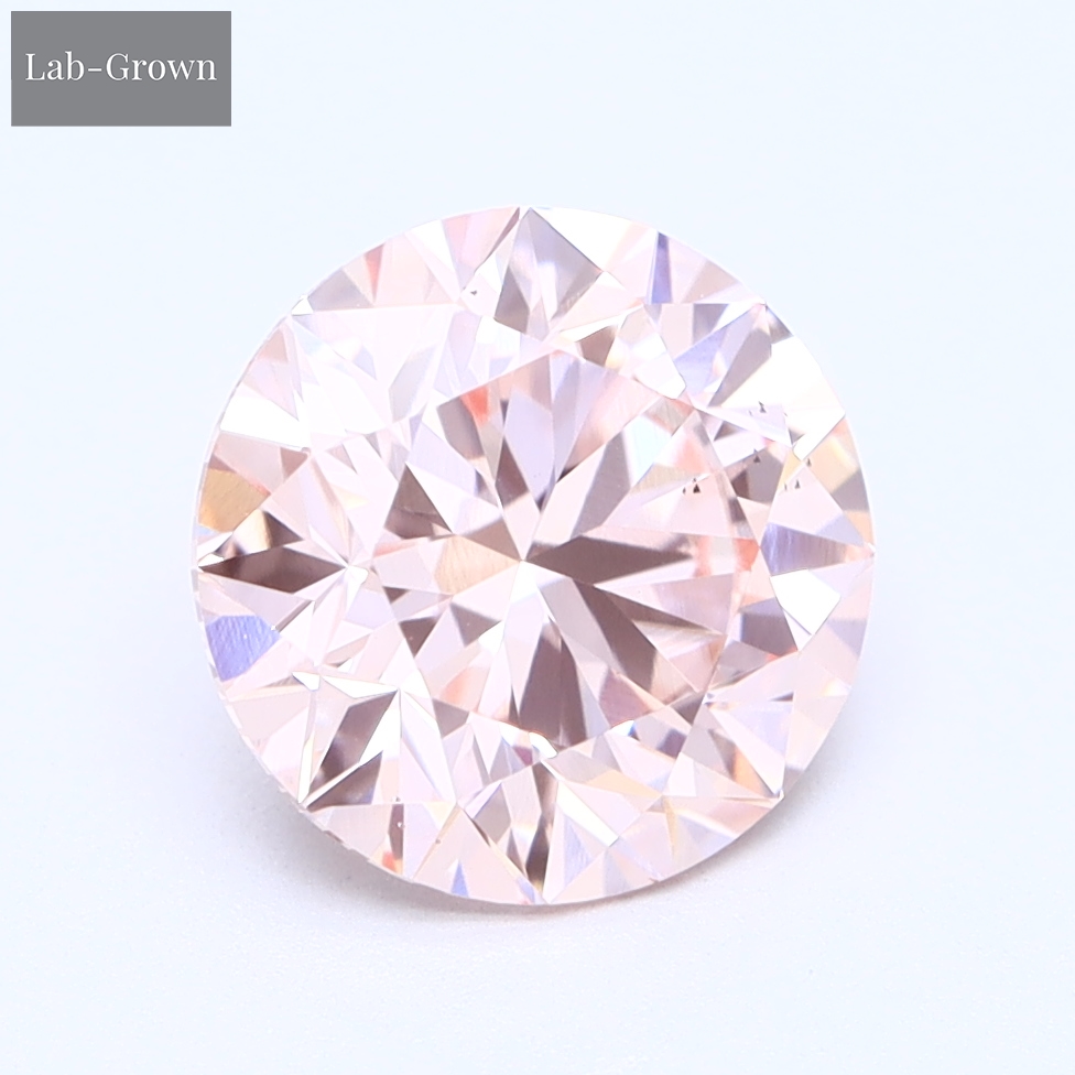 Pink Round Lab-Grown Diamond