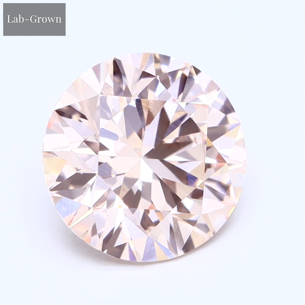 Pink Round Lab-Grown Diamond