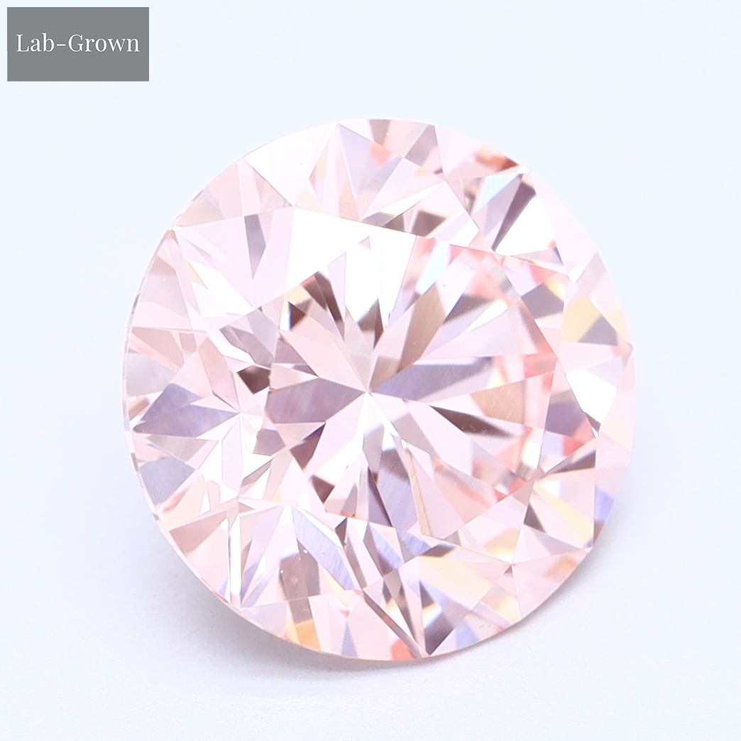 Pink Round Lab-Grown Diamond