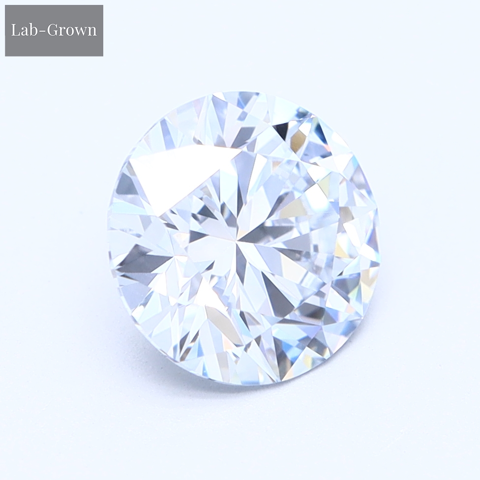 Blue Brilliant Round Lab-Grown Diamond