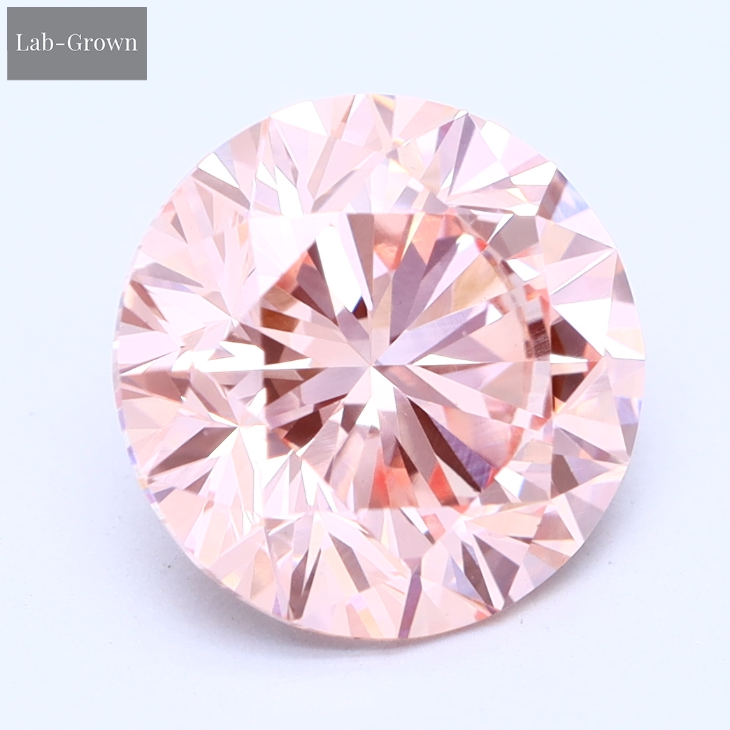 Pink Round Lab-Grown Diamond