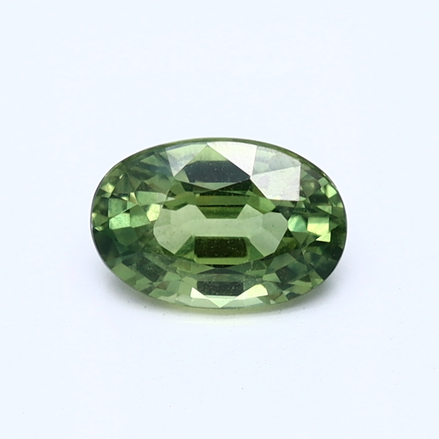 Oval Green Natural Sapphire