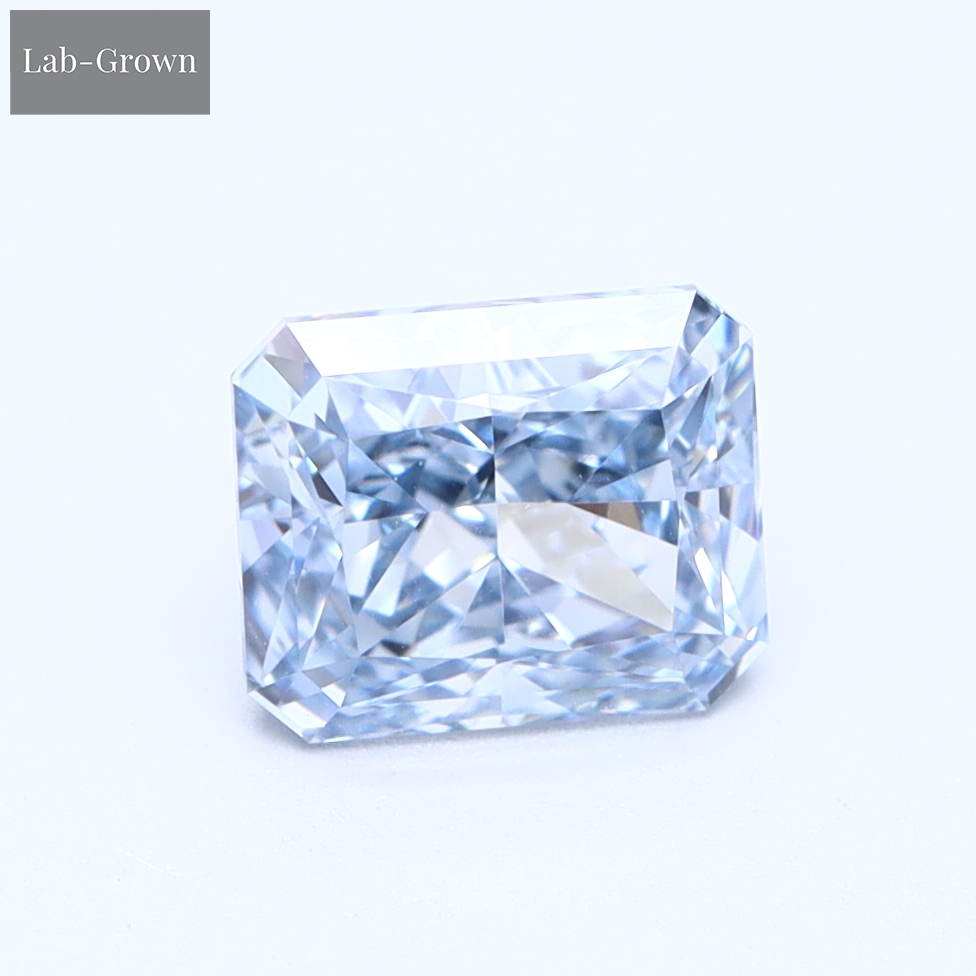 Blue Radiant Lab-Grown Diamond