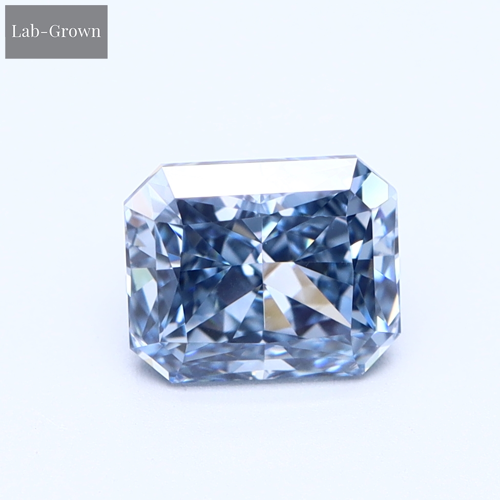 Blue Radiant Lab-Grown Diamond