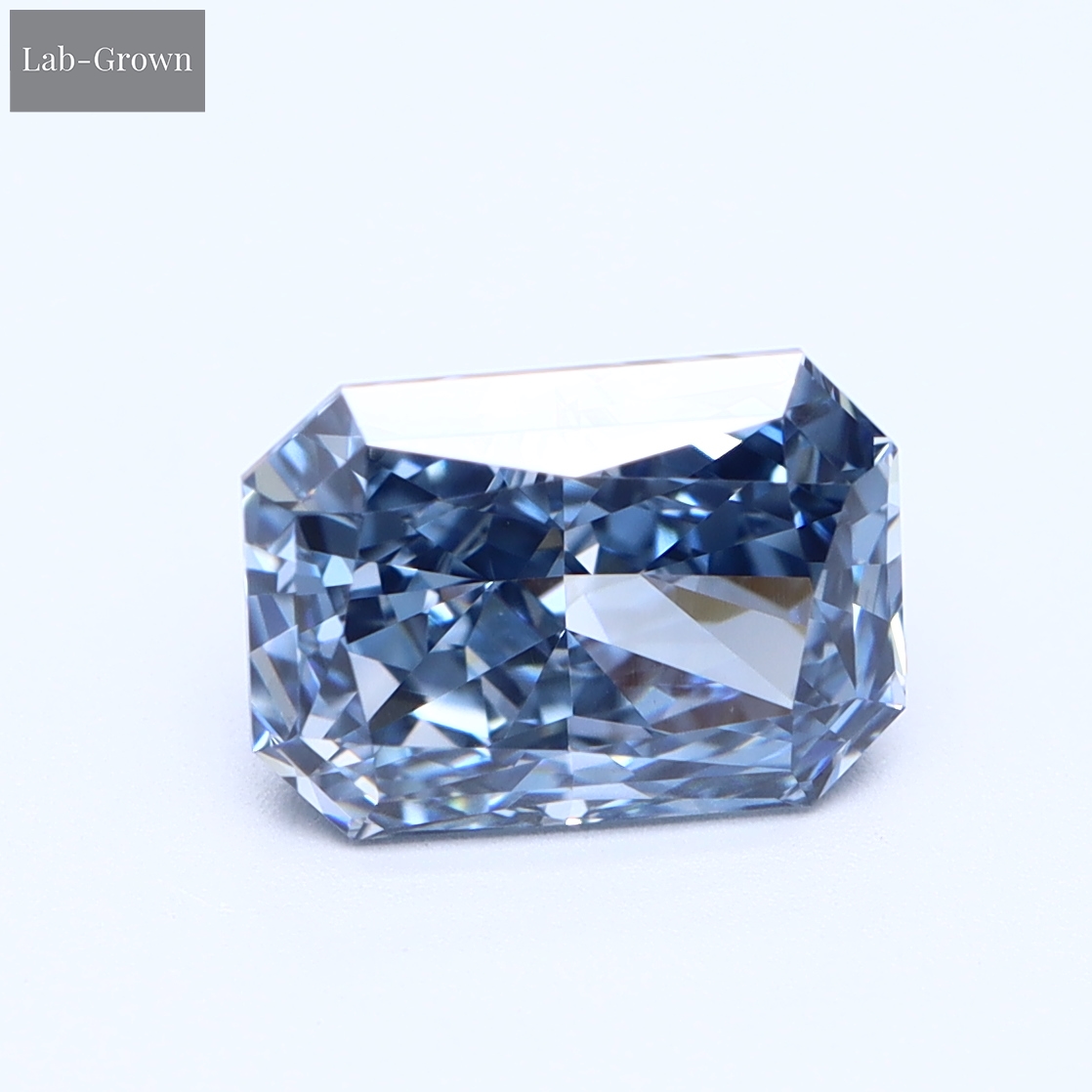 Blue Radiant Lab-Grown Diamond