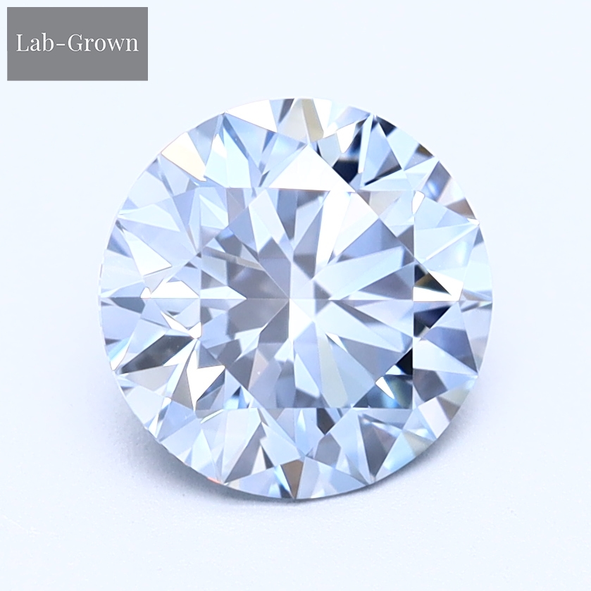 Blue Brilliant Round Lab-Grown Diamond