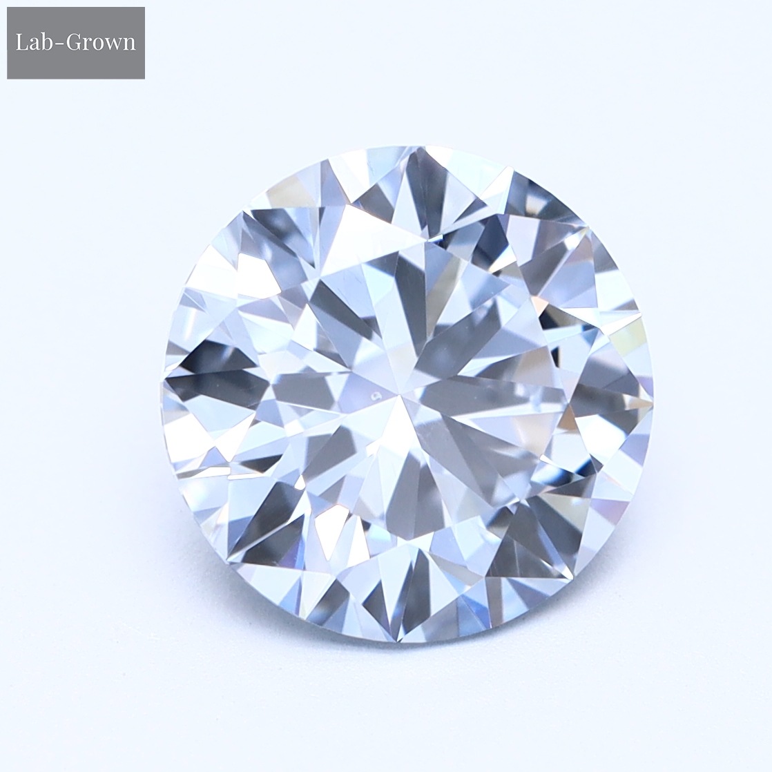 Blue Brilliant Round Lab-Grown Diamond