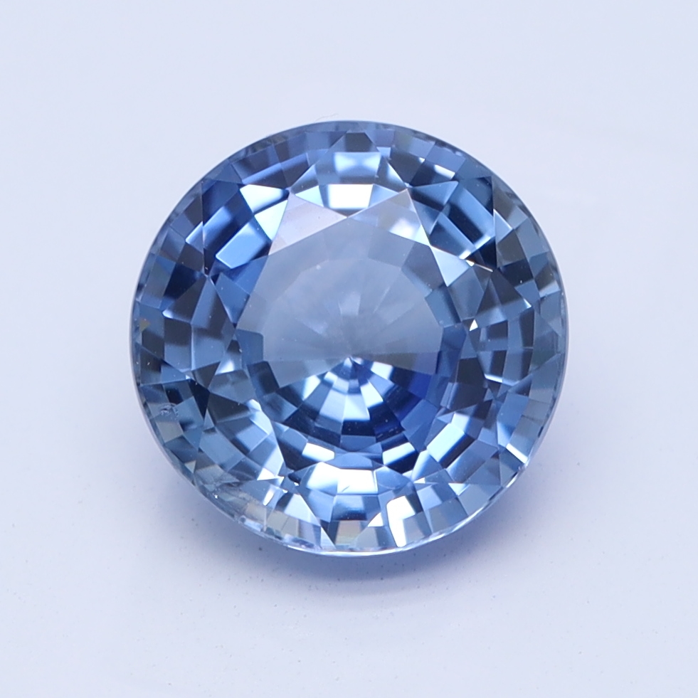 Round Kentucky Blue Natural Sapphire