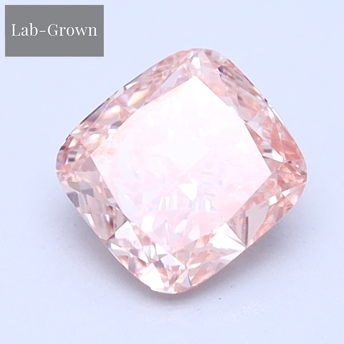Pink Cushion Cut Lab-Grown Diamond