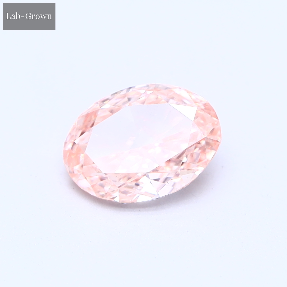 Pink Oval Lab-Grown Diamond