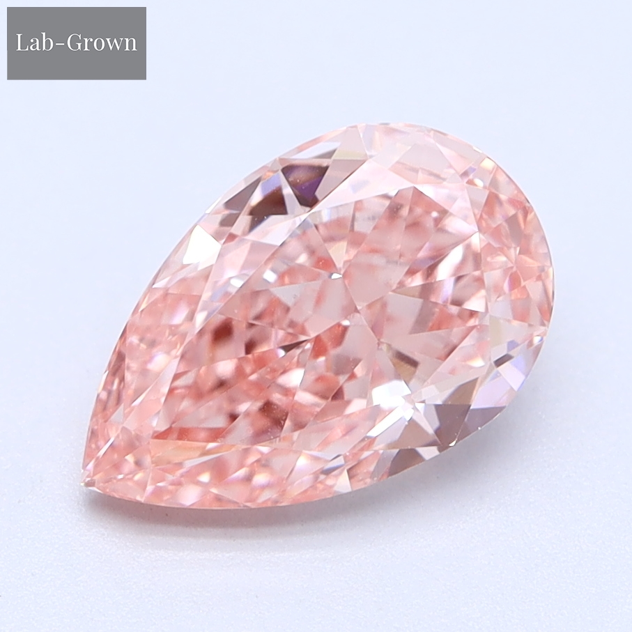 Pink Pear Lab-Grown Diamond