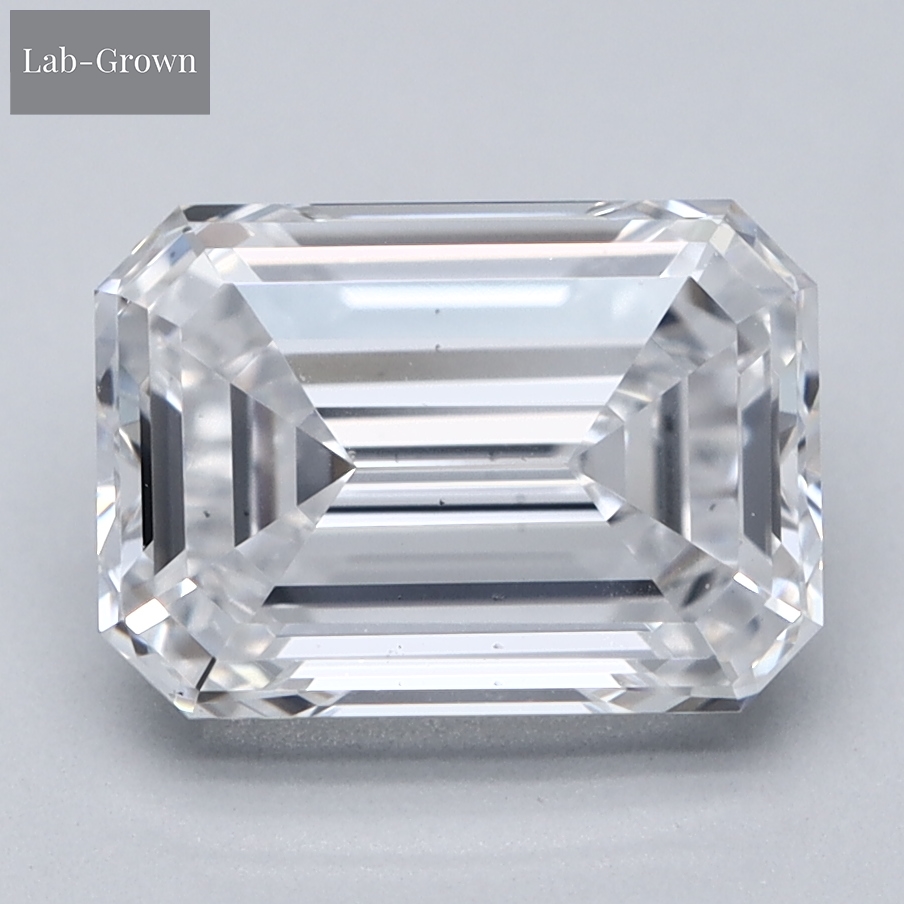 Emerald Cut Lab-Grown Diamond