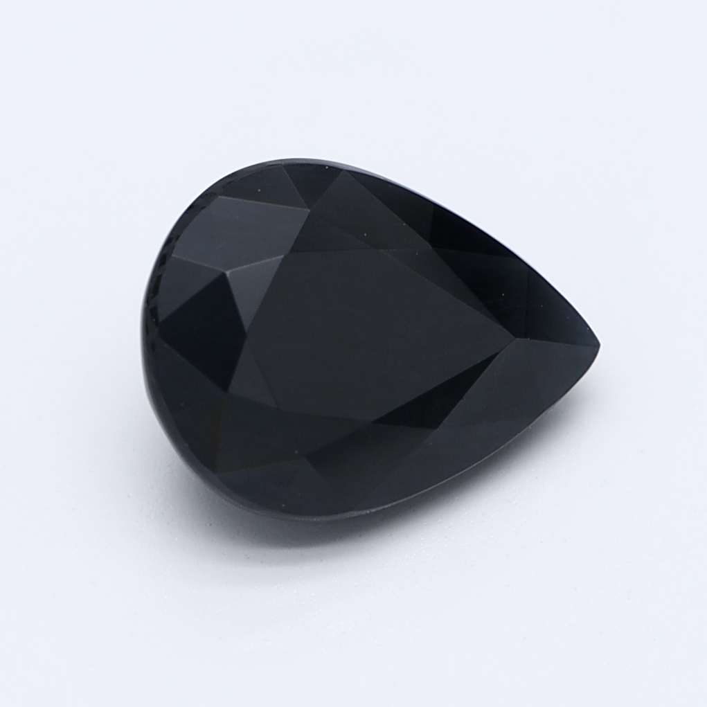 Pear Black Natural Sapphire