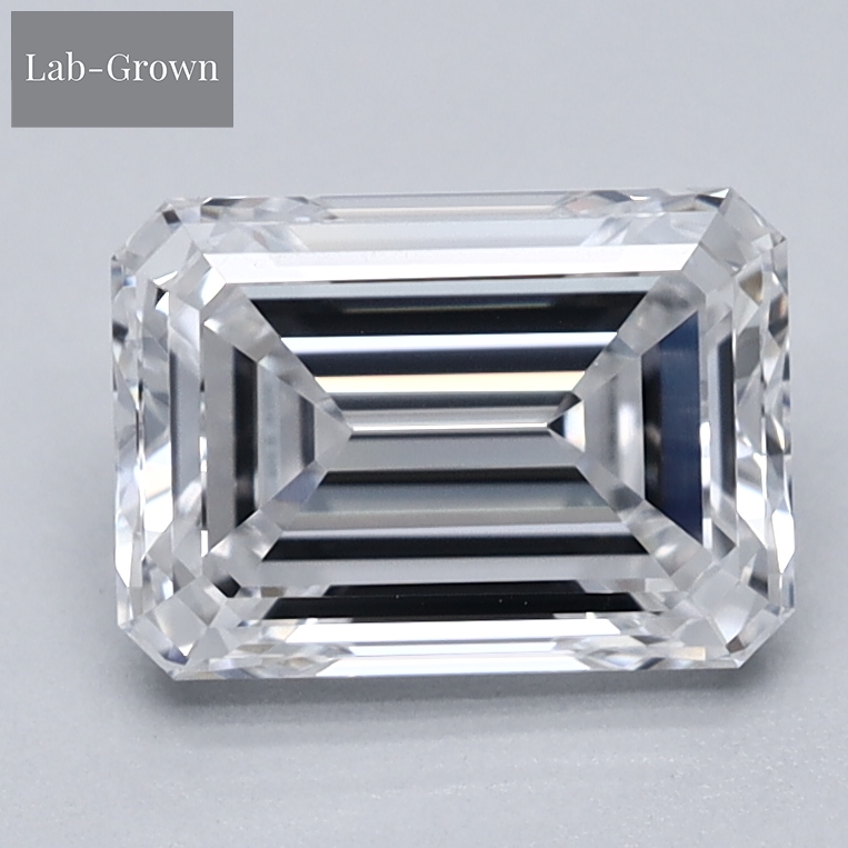 Emerald Cut Lab-Grown Diamond