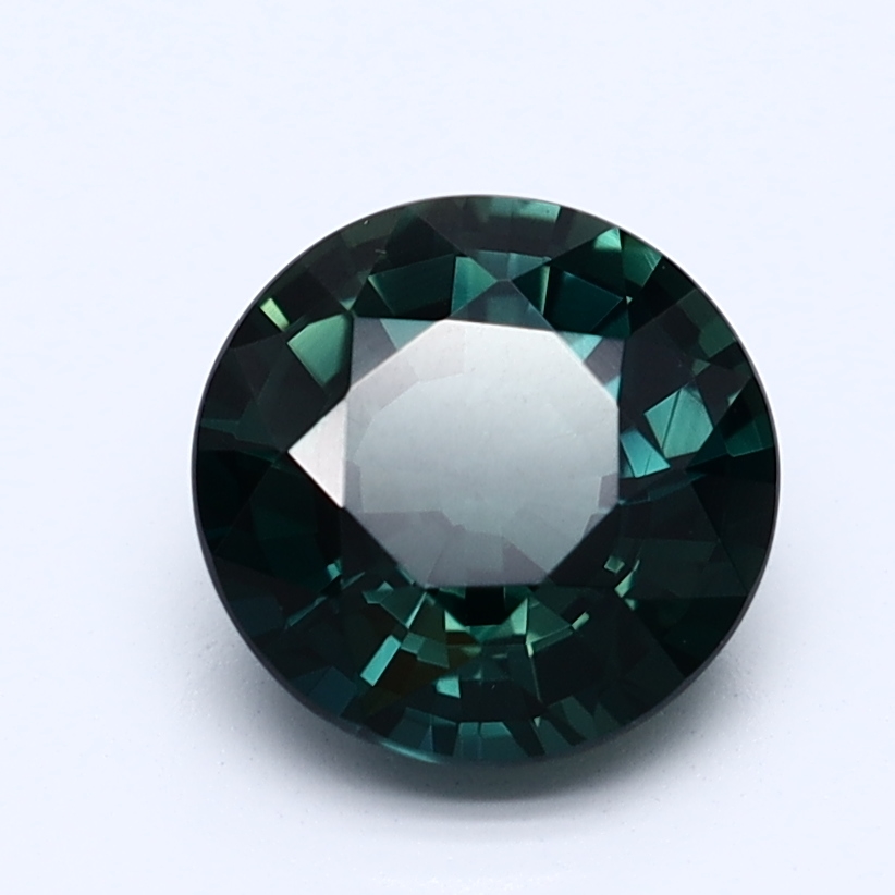 Round Blue-Green Natural Sapphire