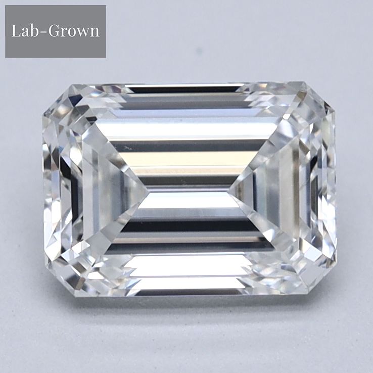 Emerald Cut Lab-Grown Diamond